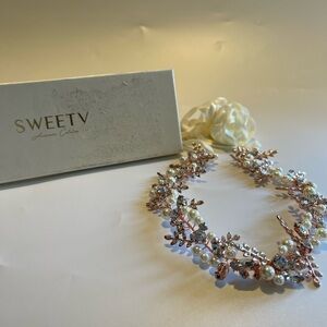 SWEETV Rose Gold Girl Headband